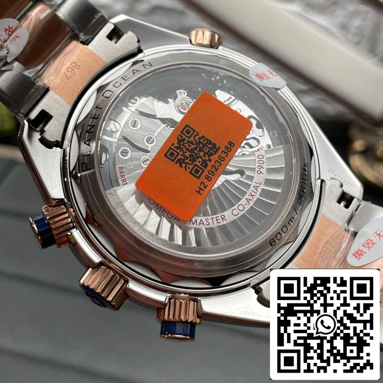 أوميغا سيماستر أوشن بلانيت 600M 215.20.46.51.03.001 1:1 أفضل إصدار OM Factory Rose Gold