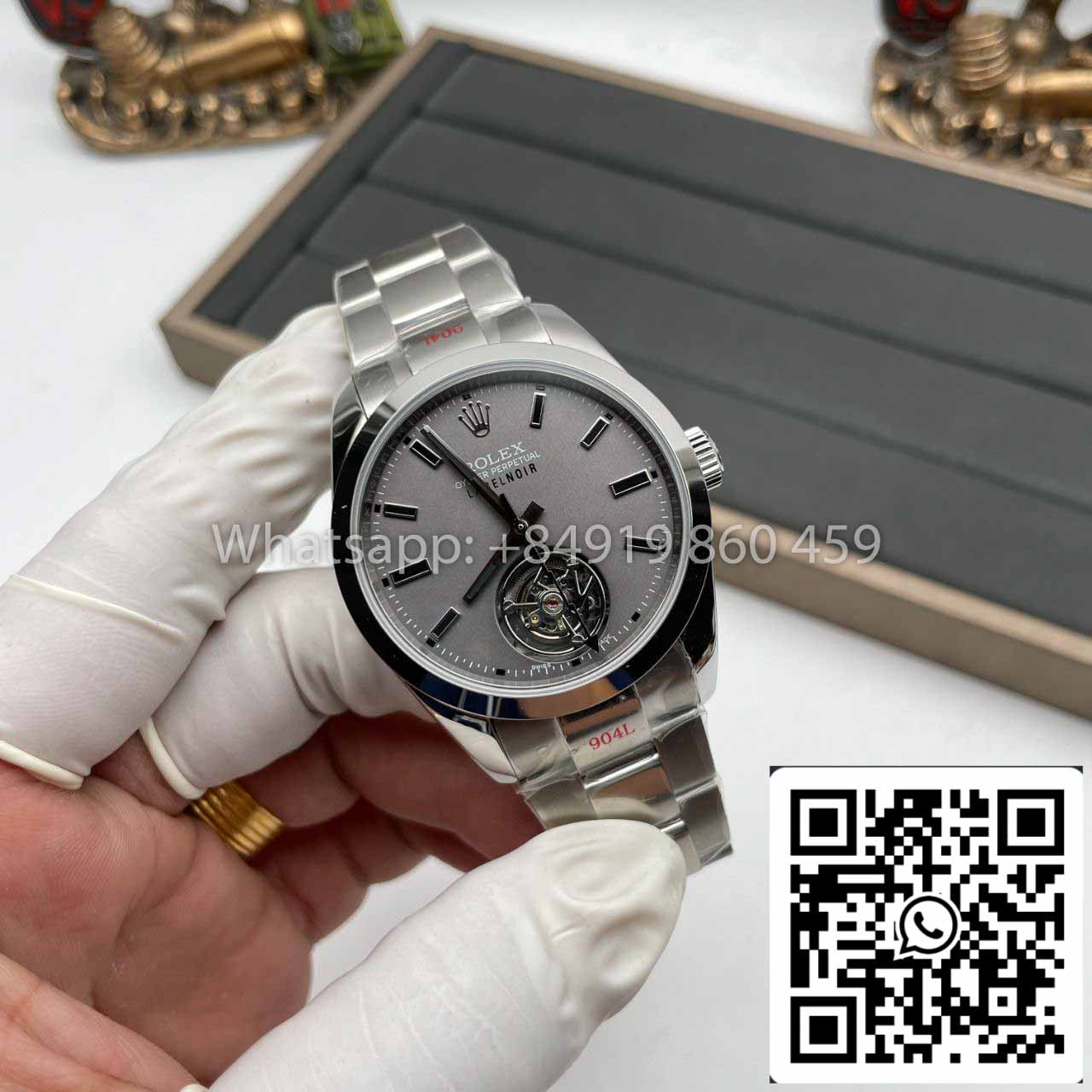 Rolex Milgauss 116400 LNT01HS-001 Tourbillon 1:1 Melhor Edição JB Factory Caixa de Aço Inoxidável Suíço ETA3131