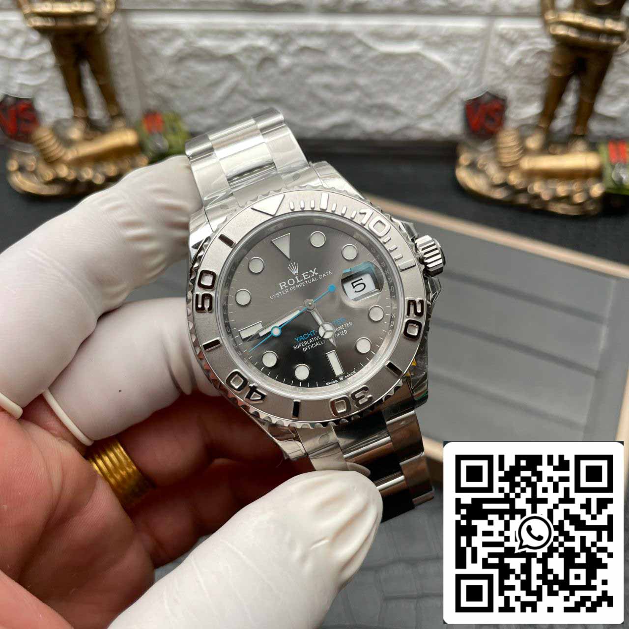 ساعة رولكس يخت ماستر M126622-0001، مقاس 40 مم، إصدار 1:1، بسوار فولاذي مصنعي