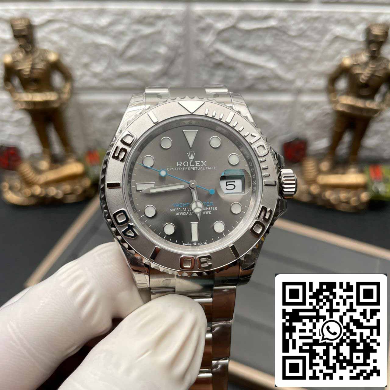 ساعة رولكس يخت ماستر M126622-0001، مقاس 40 مم، إصدار 1:1، بسوار فولاذي مصنعي