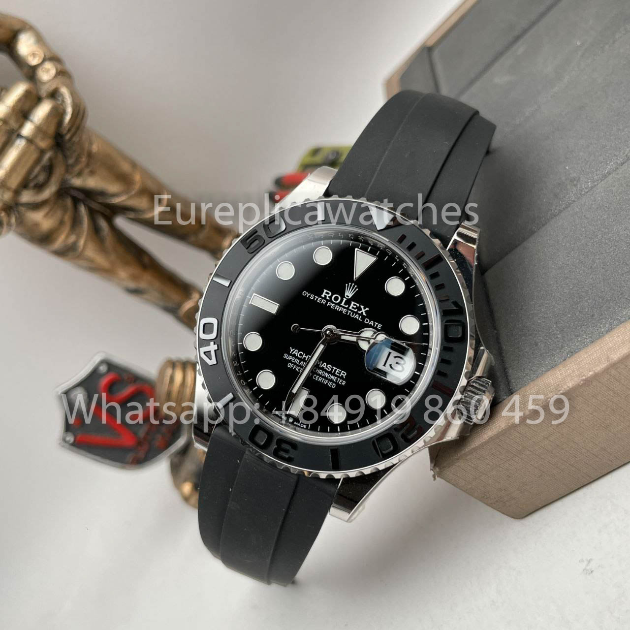 ساعة رولكس يخت ماستر 42 بمينا سوداء طراز M226659-0003 1:1 أفضل إصدار AR Factory Counterweight