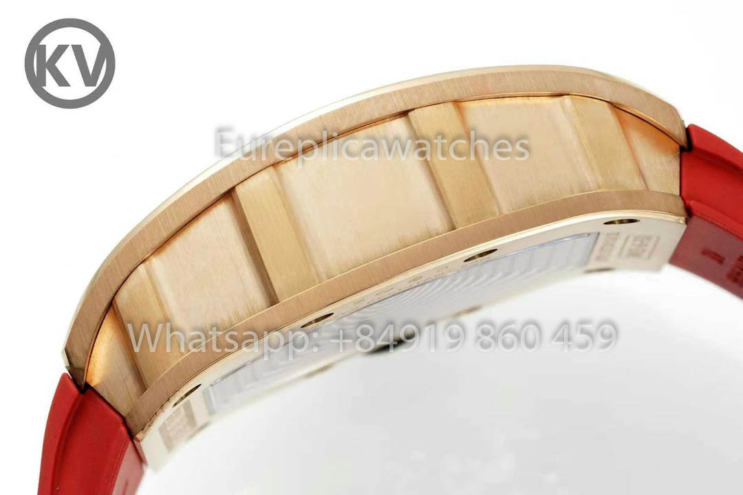 Richard Mille RM035 Toro Americas Edition Ouro rosa e pulseira laranja 1:1 Melhor clone KV Factory