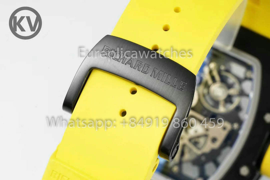 Richard Mille RM035 Toro Americas Edition 1:1 Melhor Clone KV Factory Pulseira Amarela