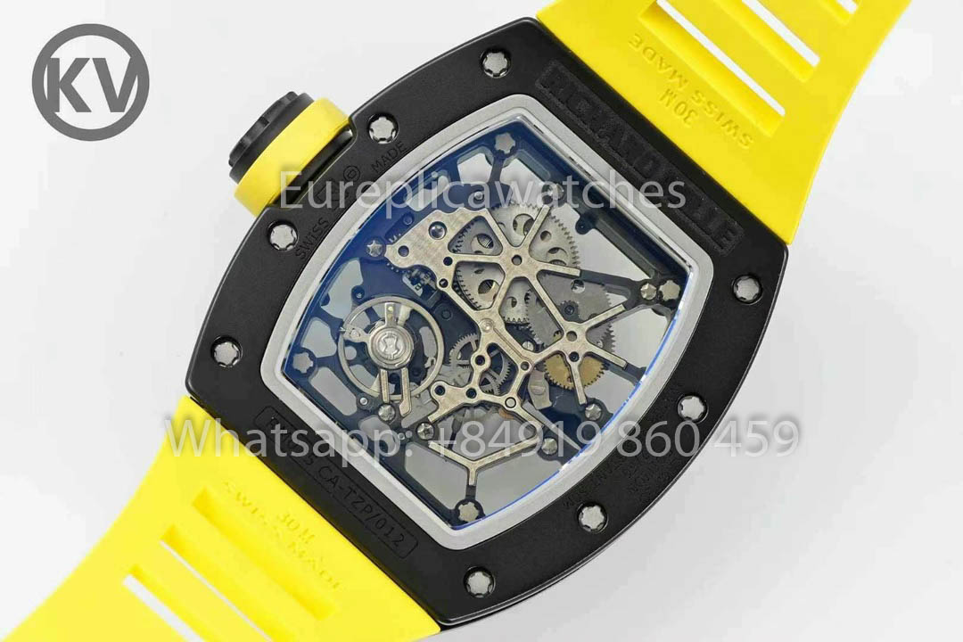 Richard Mille RM035 Toro Americas Edition 1:1 Melhor Clone KV Factory Pulseira Amarela