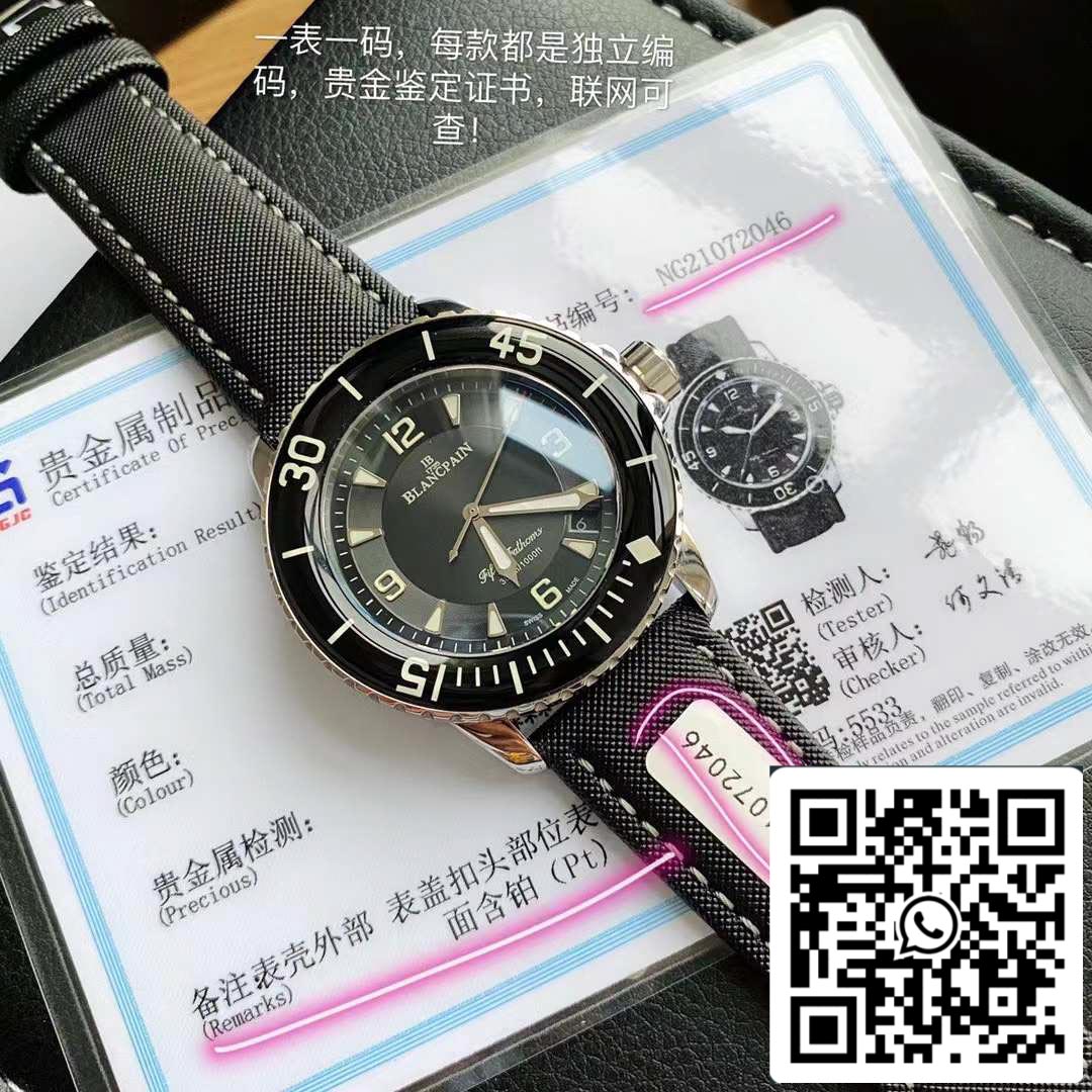 Blancpain Fifty Fathoms 5015-1130-52 Swiss Original Movement