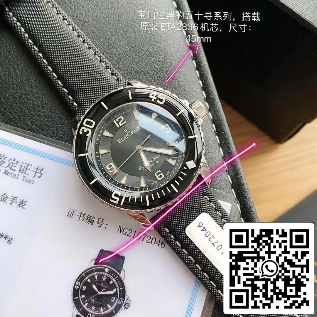 Blancpain Fifty Fathoms 5015-1130-52 Swiss Original Movement