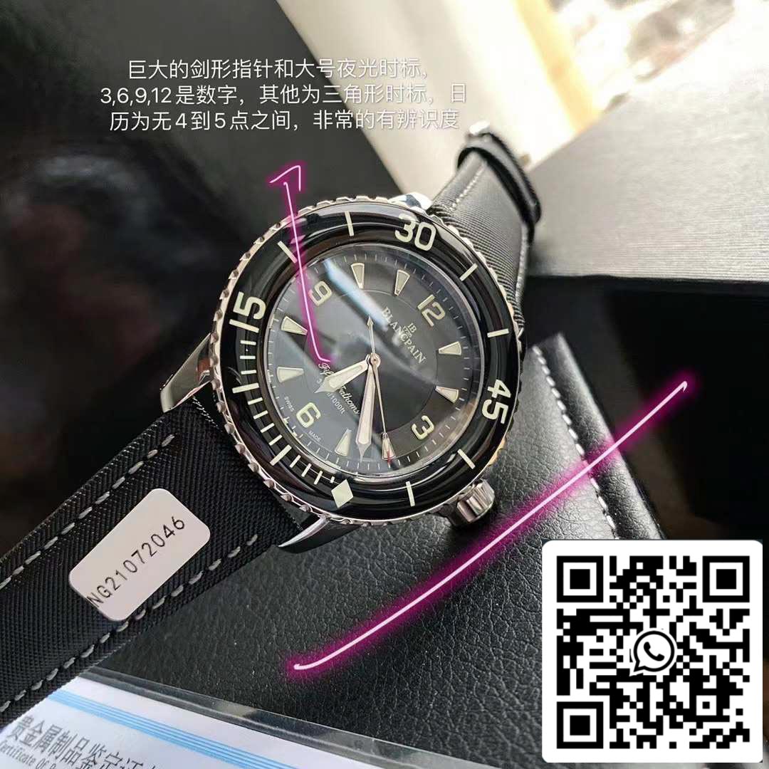 Blancpain Fifty Fathoms 5015-1130-52 Swiss Original Movement
