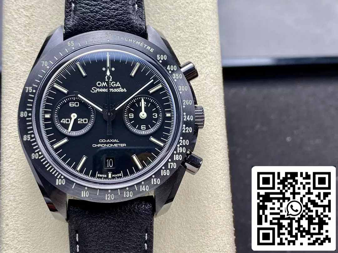 Omega Speedmaster 311.92.44.51.01.007 Moonwatch 1:1 Melhor Edição N1 Fábrica Pulseira de Couro Preta