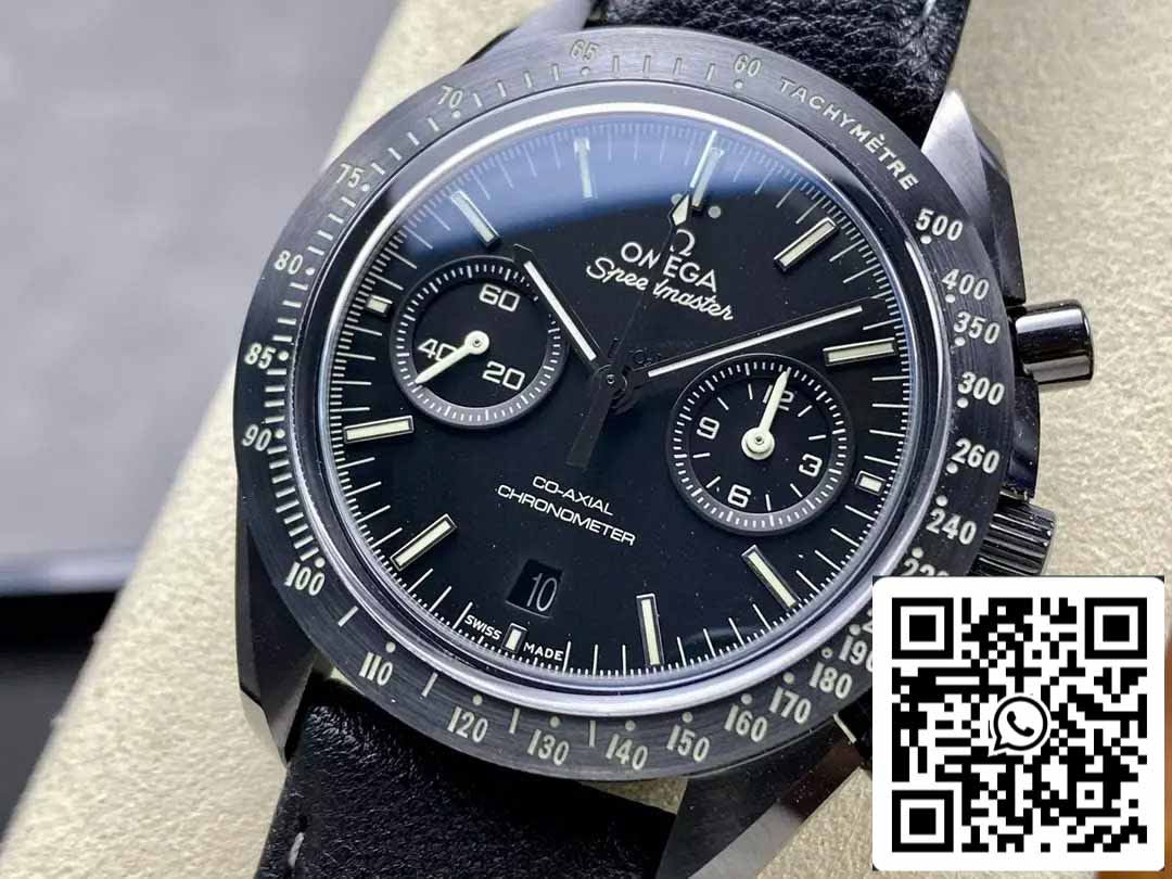 Omega Speedmaster 311.92.44.51.01.007 Moonwatch 1:1 Melhor Edição N1 Fábrica Pulseira de Couro Preta
