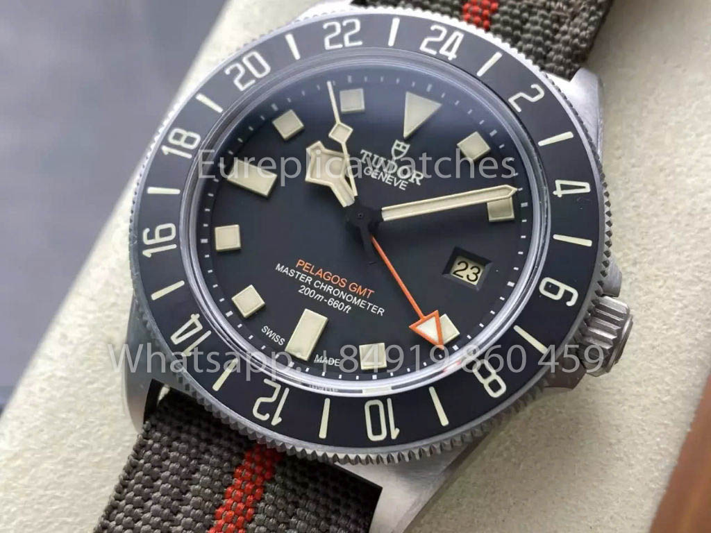 ساعة Tudor Pelagos FXD GMT Titanium M2542G247NU M+ Factory 1:1 Best Clone Black