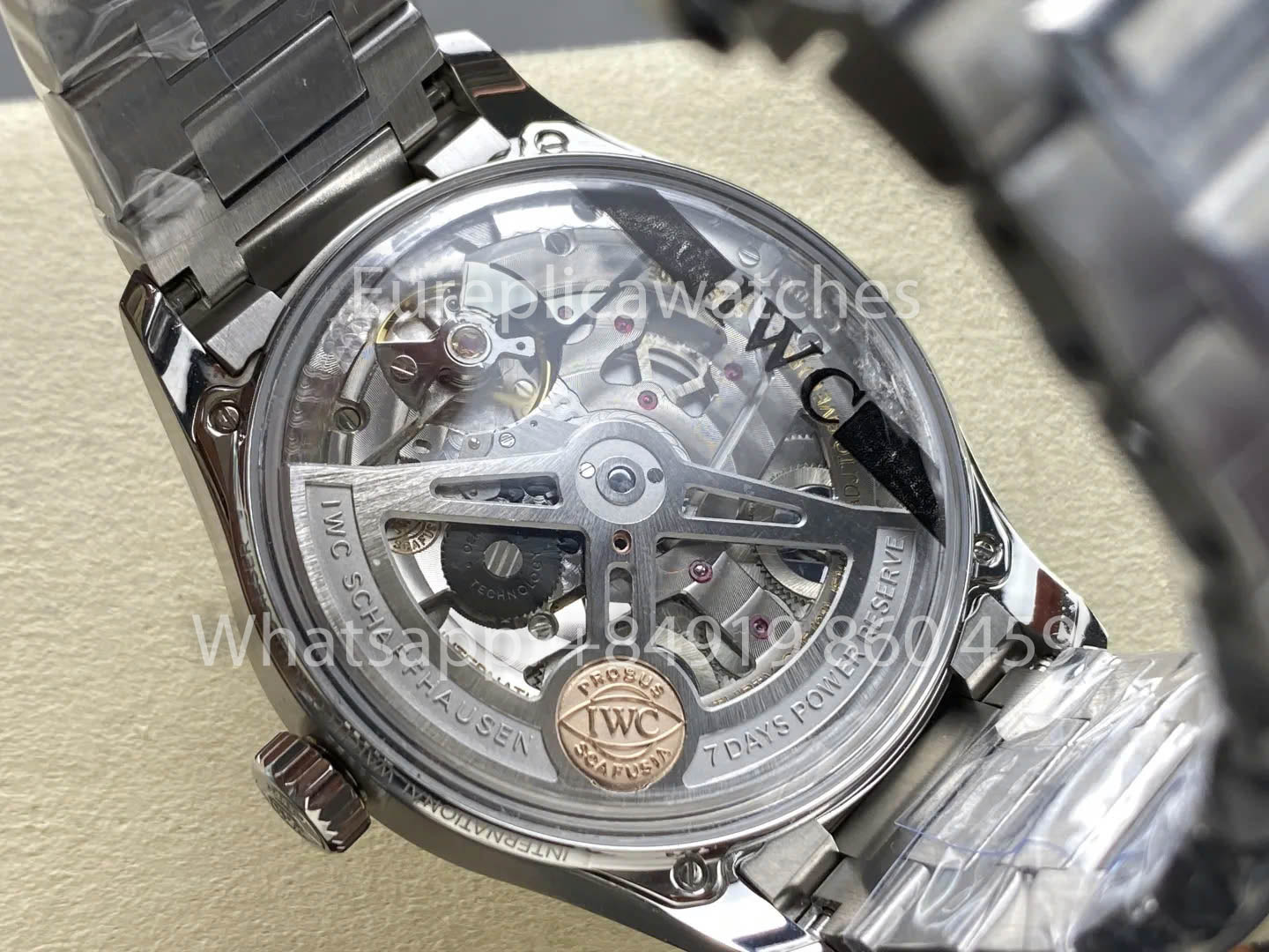 IWC Português IW501704APS Fábrica 1:1 Melhor Clone Relógio Mostrador Branco