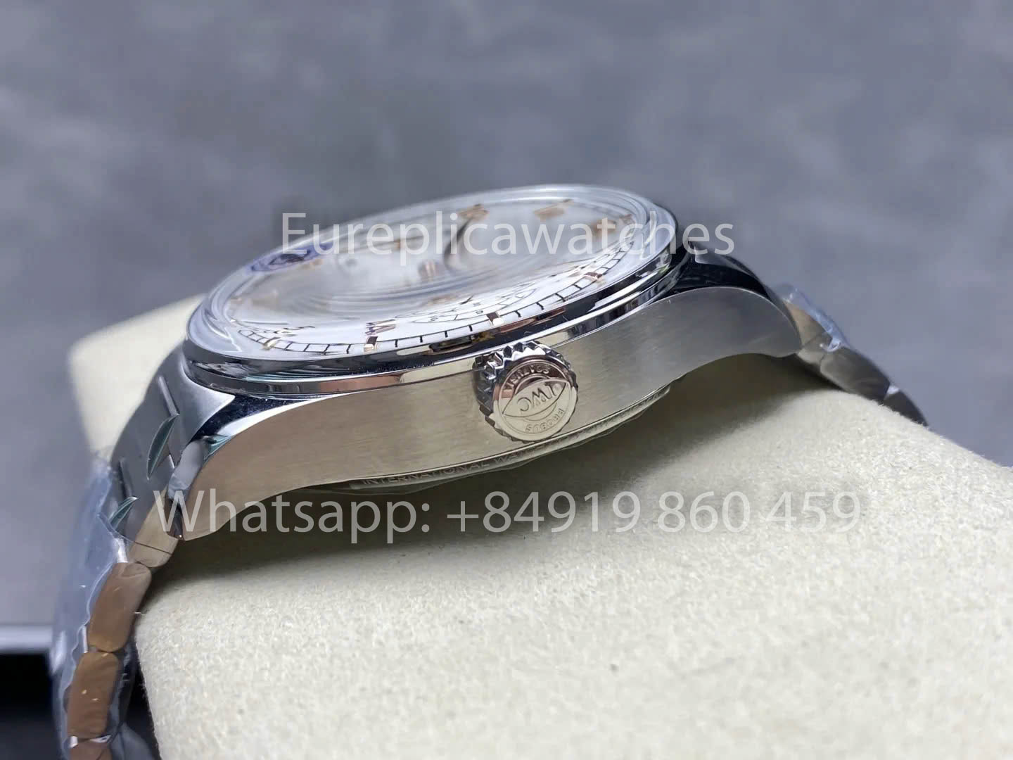 IWC Português IW501704APS Fábrica 1:1 Melhor Clone Relógio Mostrador Branco