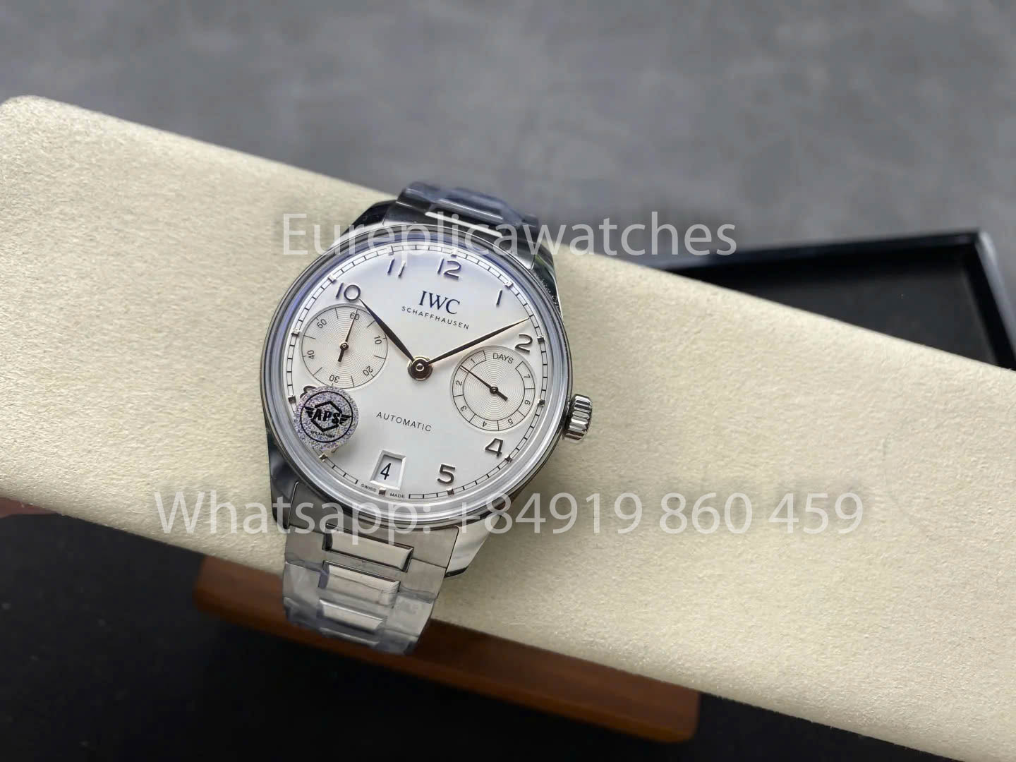 IWC Português IW501704APS Fábrica 1:1 Melhor Clone Relógio Mostrador Branco
