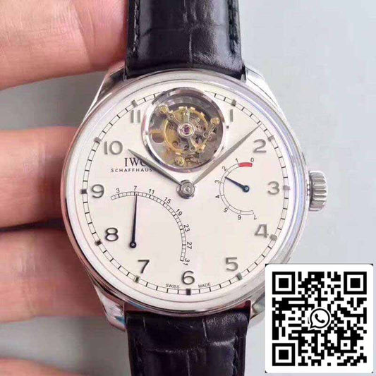 IWC Portuguese Tourbillon IW504601 YL Factory 1:1 Melhor Edição Swiss Tourbillon Mostrador Branco