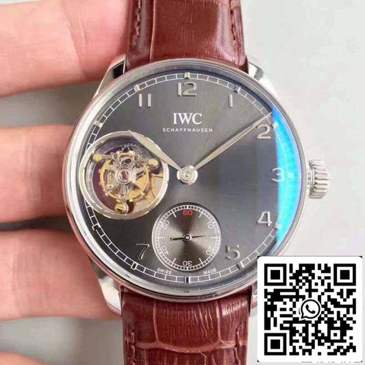 IWC Portuguese Tourbillon IW546301 YL Factory 1:1 Melhor Edição Swiss Tourbillon Mostrador Antracite
