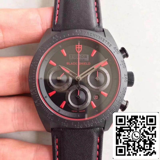ساعة تيودور فاسترايدر بلاك شيلد 42000CR ZF Factory 1:1 Best Edition سويسرية ETA7753