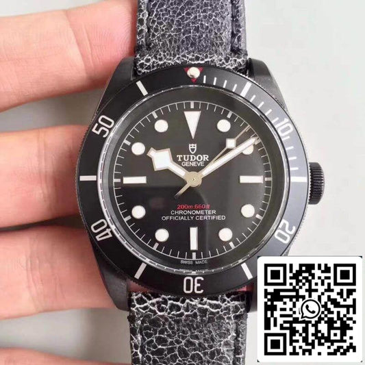 ساعة تيودور هيريتيج بلاك باي M79230DK-0004 ZF Factory 1:1 Best Edition السويسرية ETA2824-2 بسوار جلدي رمادي عتيق
