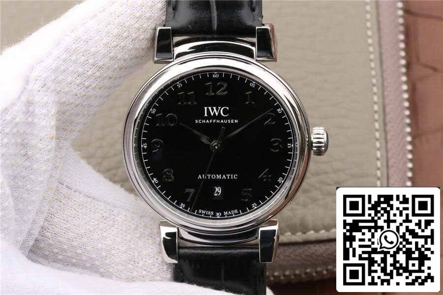 ساعة IWC Da Vinci IW356601 1:1 Best Edition MKS Factory بمينا أسود