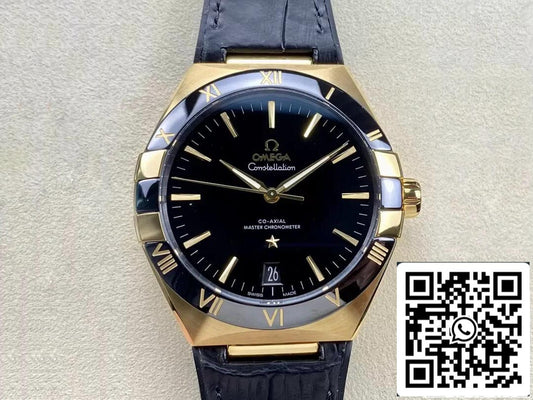 SBF Omega Constellation 131.63.41.21.01.001 1:1 Melhor Edição VS Mostrador Preto de Fábrica
