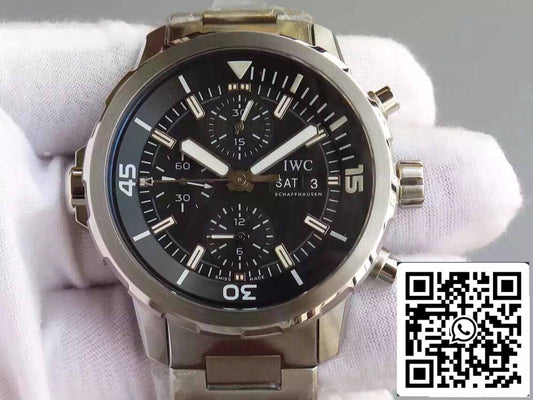 IWC Aquatimer IW376804 1:1 Melhor Edição V6 Mostrador Preto de Fábrica