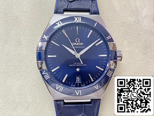 SBF Omega Constellation 131.33.41.21.03.001 1:1 Melhor Edição VS Mostrador Azul de Fábrica