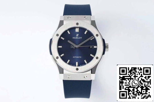 ساعة هوبلو كلاسيك فيوجن 542.NX.7170.RX 42 مم 1:1 أفضل إصدار HB Factory بمينا أزرق