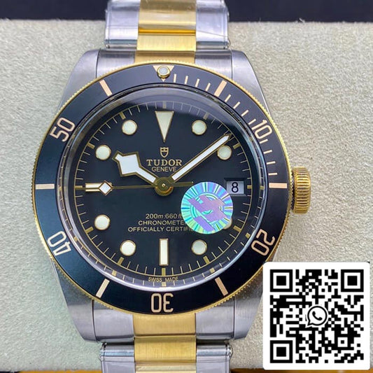 ساعة تيودور هيريتيج بلاك باي M79733N-0002 ZF Factory 1:1 Best Edition سويسرية ETA2824-2 بسوار من الفولاذ المقاوم للصدأ ثنائي اللون