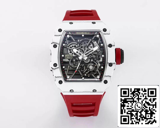 Richard Mille RM35-01 1:1 Melhor Edição BBR Fábrica Pulseira Vermelha