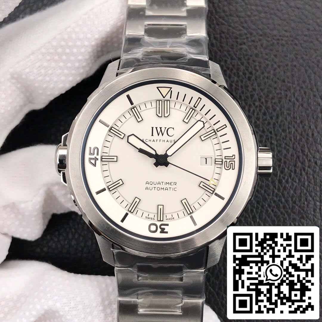 IWC Aquatimer IW329004 1:1 Melhor Edição V6 Fábrica Prata Mostrador Branco