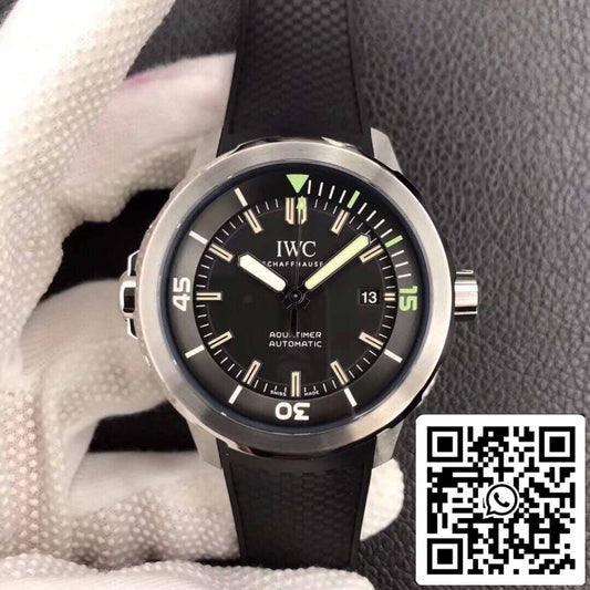 IWC Aquatimer IW329001 1:1 Melhor Edição V6 Mostrador Preto de Fábrica