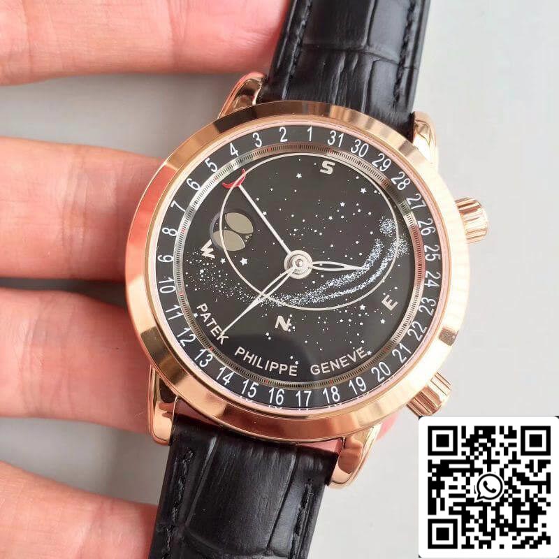 باتيك فيليب جراند كومبليكايشنز 6102R-001 TW Factory 1:1 Best Edition Swiss ETA240 Celestial Black بميناء دوار