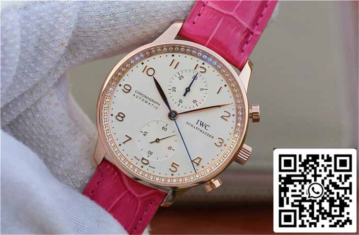 IWC Portuguese ZF Factory 1:1 Melhor Edição Correia de Couro de Vaca