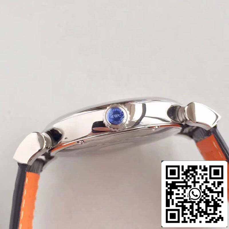 ساعة IWC Da Vinci IW356605 MKS Factory 1:1 Best Edition السويسرية ETA2892 بمينا أزرق وعلامات فضية