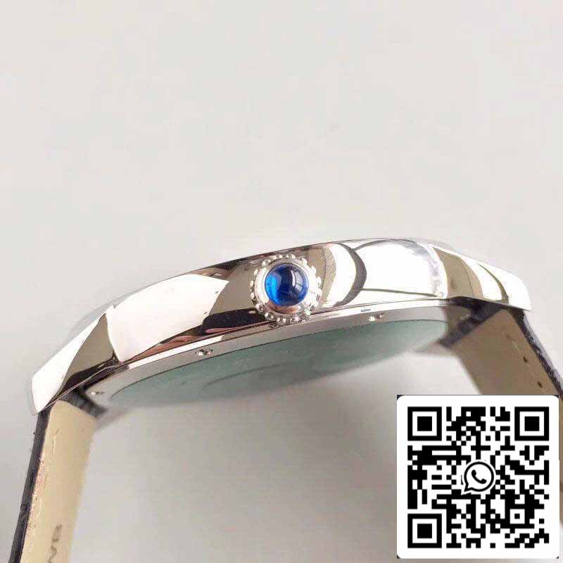 ساعة روند سولو دي كارتييه W6701010 ZF Factory للرجال، إصدار 1:1، سويسرية، ETA9015، مينا بيضاء