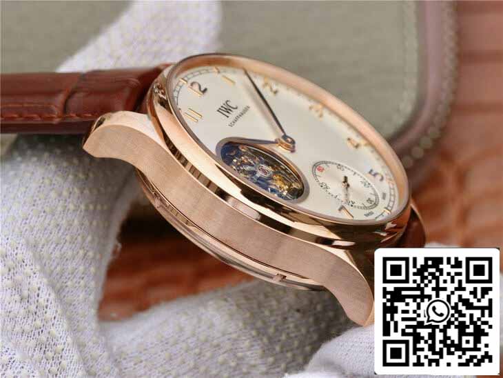 IWC Portuguese Tourbillon IW546302 1:1 Melhor Edição ZF Factory Mostrador Prata