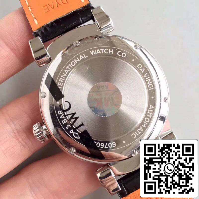 ساعة IWC Da Vinci IW356605 MKS Factory 1:1 Best Edition السويسرية ETA2892 بمينا أزرق وعلامات فضية