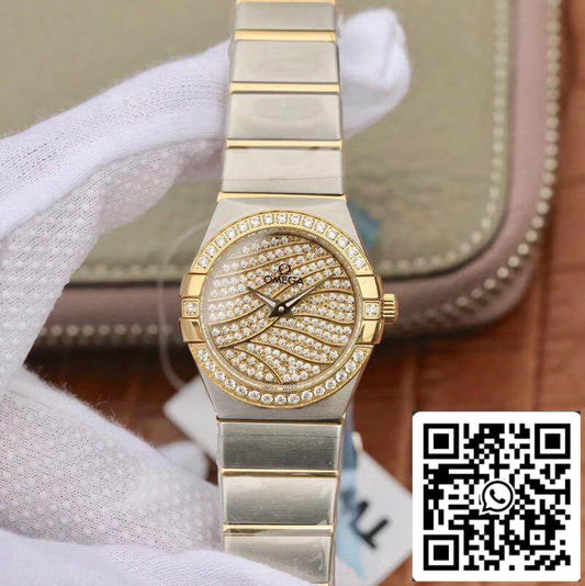 Omega Constellation Quartz Ladies 18K Ouro Amarelo TW Factory 1:1 Melhor Edição Swiss Eta Quartz 1376