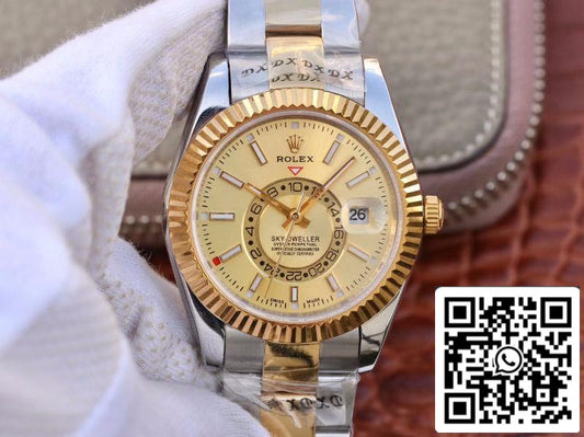 رولكس سكاي دويلير 326938-72418 أفضل إصدار 1:1 بأفضل ميناء ذهبي من المصنع
