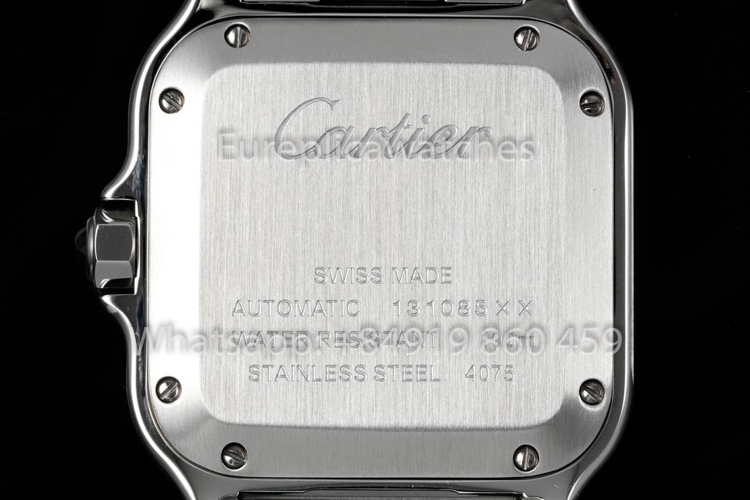 Cartier Santos De Cartier WSSA0010 1:1 Melhor Clone 35,1 mm BV Fábrica Aço Inoxidável