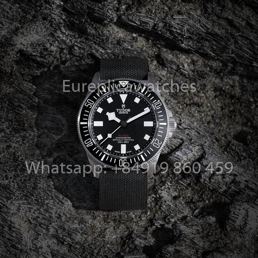 ساعة Tudor Pelagos FXD GMT Titanium M2542G247NU M+ Factory 1:1 Best Clone حزام نايلون أسود
