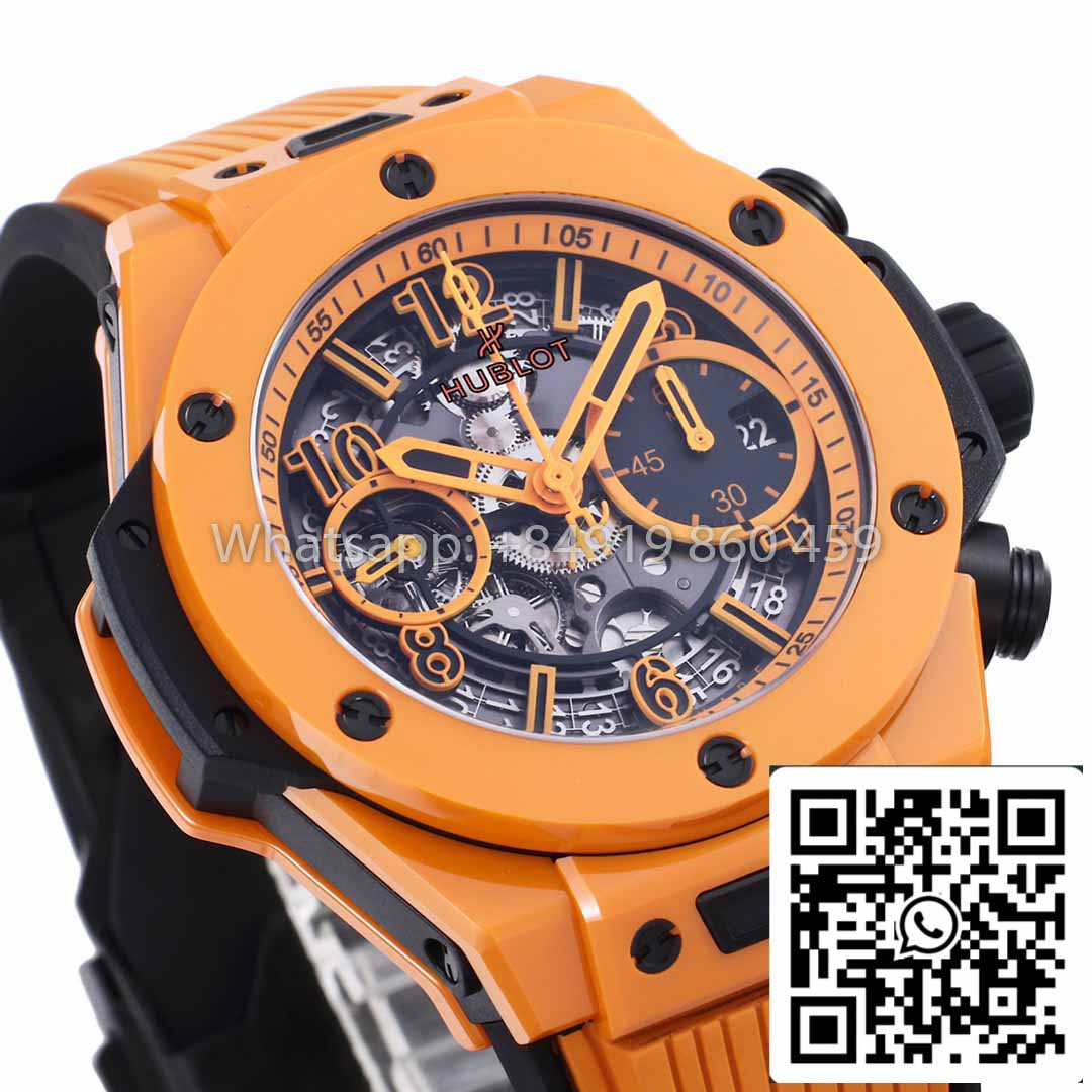 Hubot Big Bang Unico Orange Ceramic 441.CU.5910.RX BBF Factory 1:1 أفضل استنساخ 