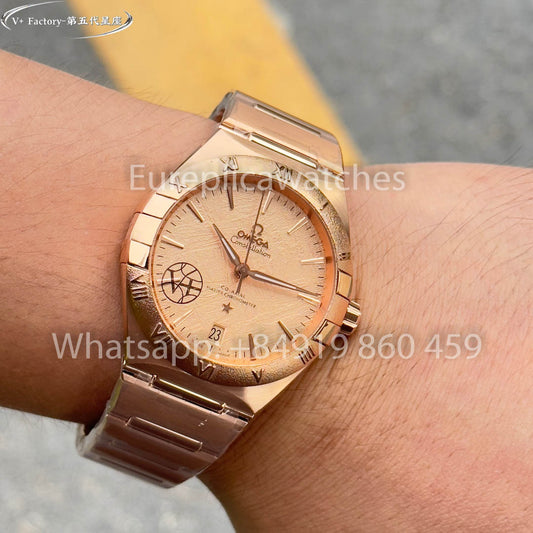 Omega Constellation 131.50.41.21.99.002 Ouro rosa 41 mm 1:1 Melhor Clone V+ Fábrica