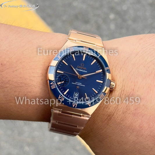 Omega Constellation 131.50.39.20.03.001 Ouro rosa 41 mm 1:1 Melhor Clone V+ Fábrica