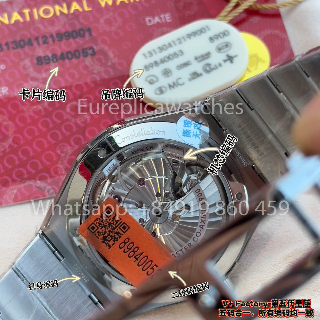 Omega Constellation Chronometer 131.30.41.21.01.001 1:1 Melhor Clone V+ Fábrica