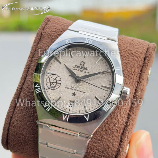Omega Constellation Chronometer 131.23.41.21.03.001 Mostrador de meteorito 1:1 Melhor clone V+ Factory