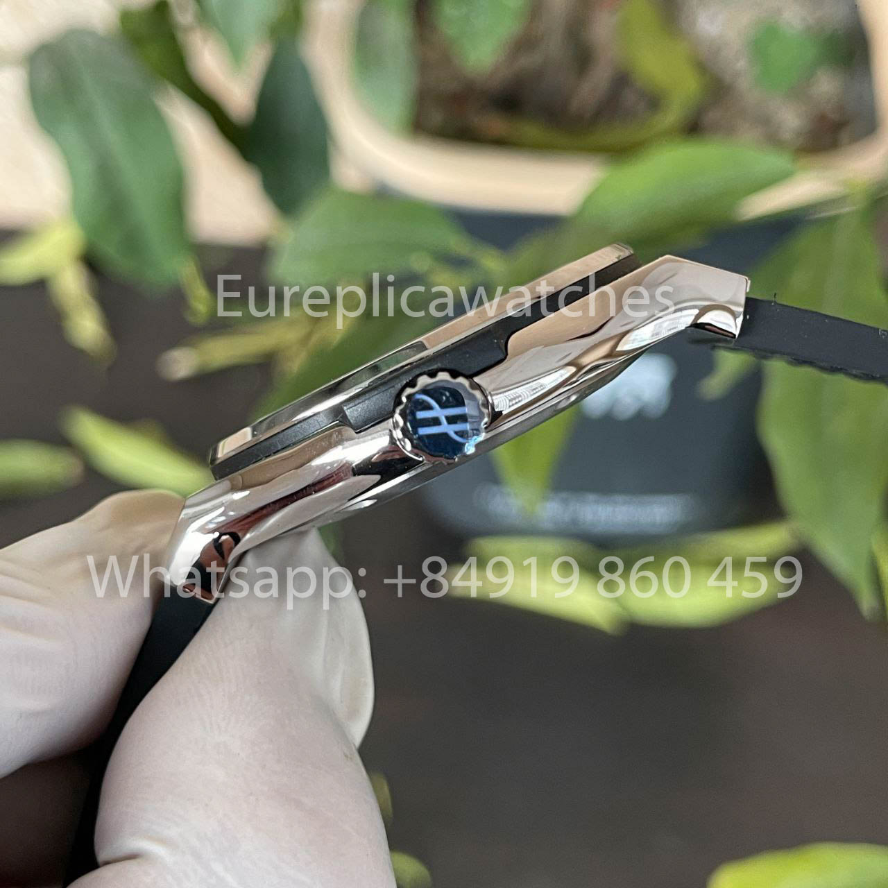 ساعة هوبلو كلاسيك فيوجن 542.NX.1171.RX 42 مم 1:1 أفضل نسخة طبق الأصل من HB Factory بمينا أسود وحزام جلدي