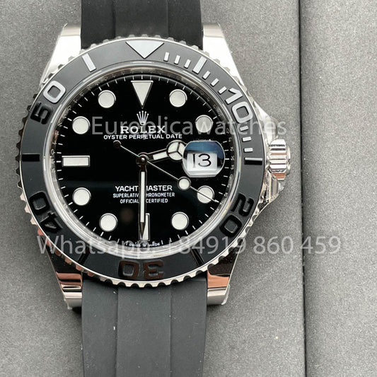 ساعة رولكس يخت ماستر 42 بمينا سوداء طراز M226659-0003 1:1 أفضل إصدار AR Factory Counterweight