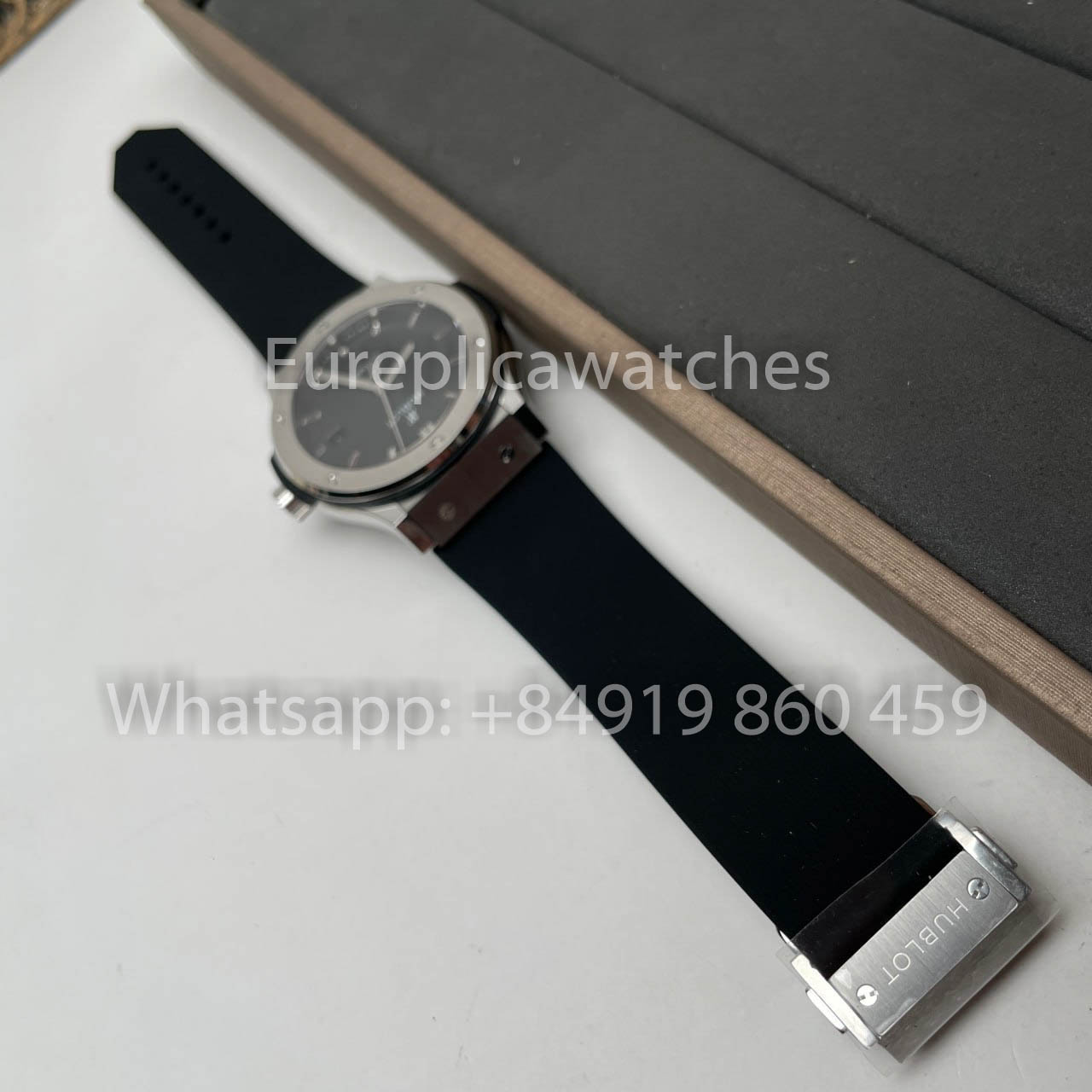 ساعة هوبلو كلاسيك فيوجن 542.NX.1171.RX 42 مم 1:1 أفضل إصدار HB Factory بمينا أسود