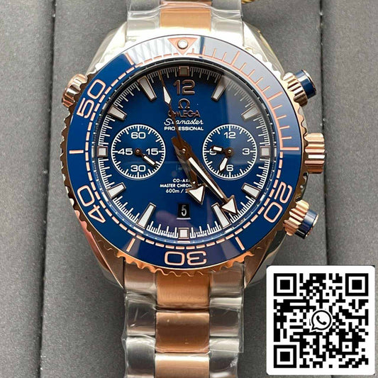 أوميغا سيماستر أوشن بلانيت 600M 215.20.46.51.03.001 1:1 أفضل إصدار OM Factory Rose Gold