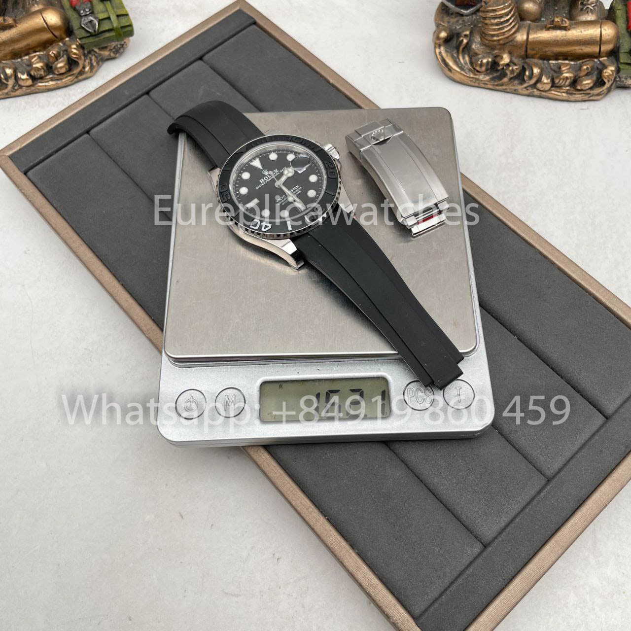 ساعة رولكس يخت ماستر 42 بمينا سوداء طراز M226659-0003 1:1 أفضل إصدار AR Factory Counterweight